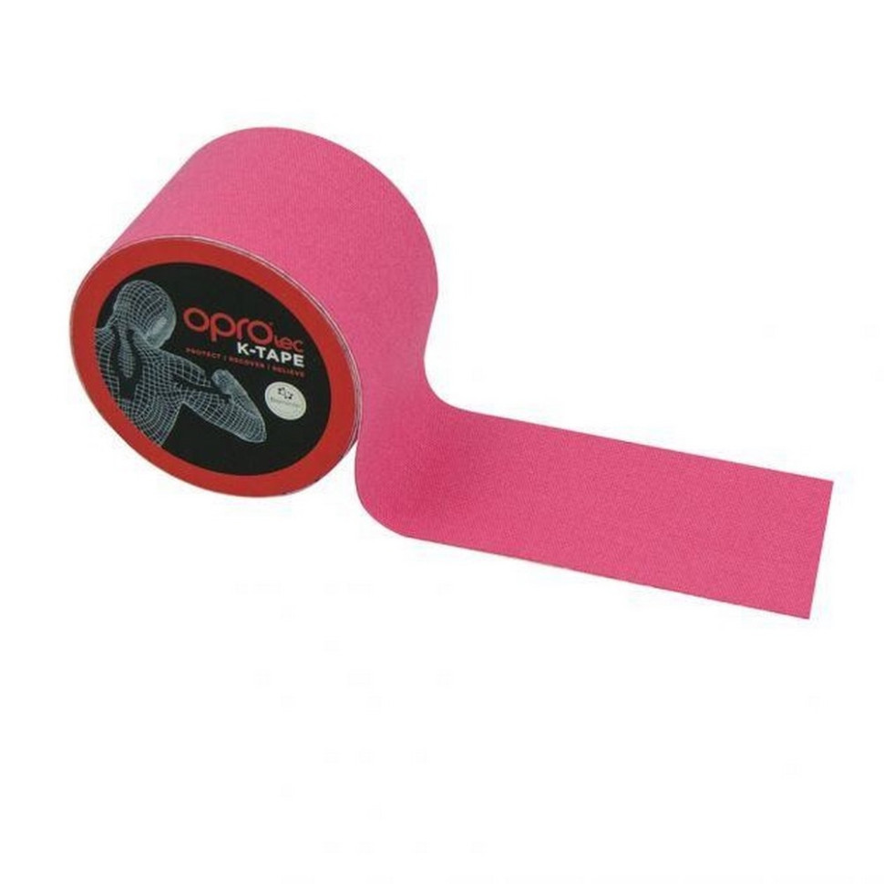 Кінезіологічний тейп Kinesiology Tape OPROtec TEC57543 рожевий  5 cм 5 м