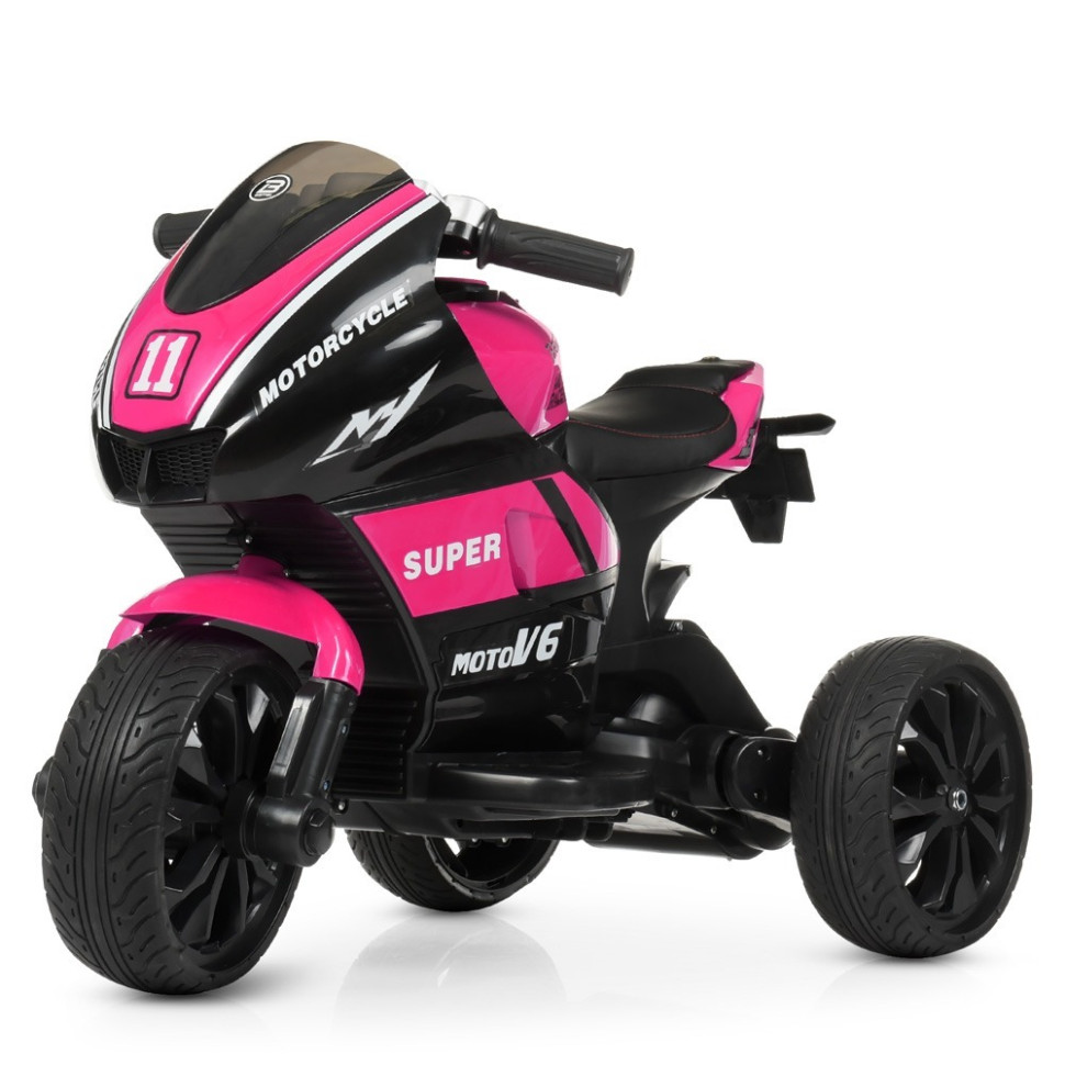 Дитячий електромобіль Мотоцикл Bambi Racer M 4135EL-8, 2мотор25W, 2аккум6V5AH, MP3, свет.кол.EVA, муз, світло