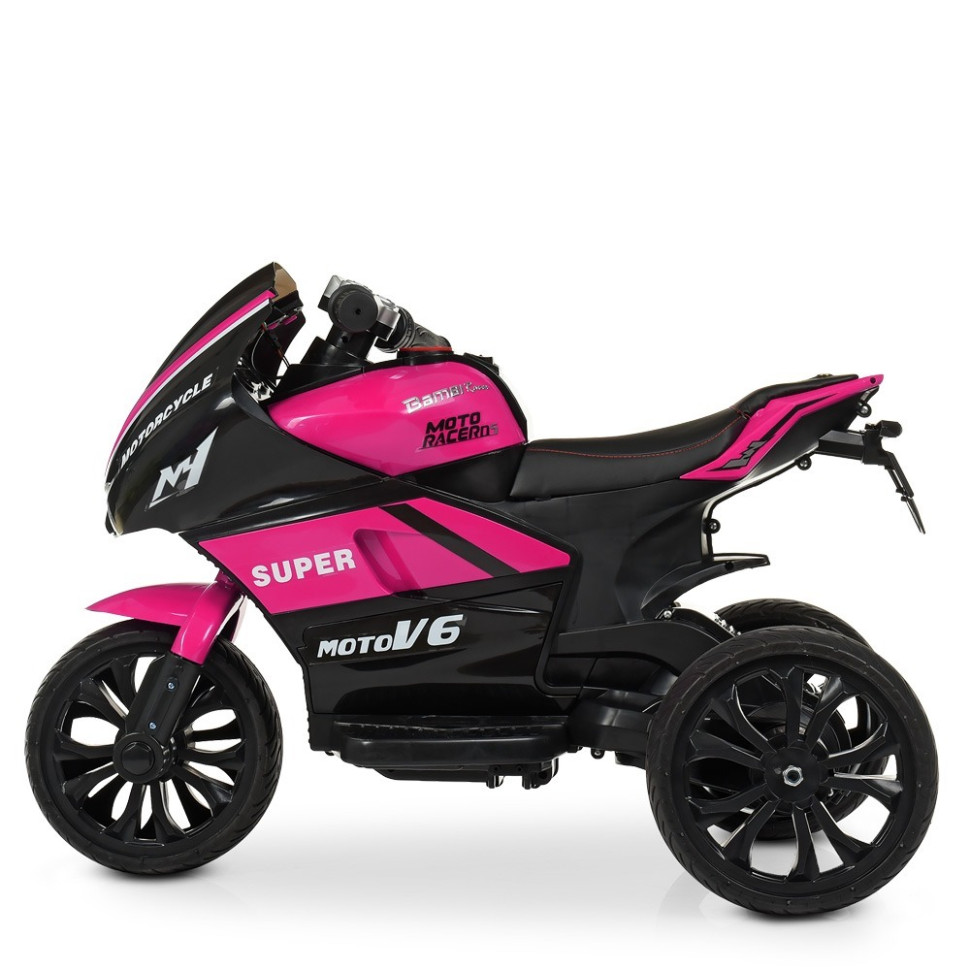 Дитячий електромобіль Мотоцикл Bambi Racer M 4135EL-8, 2мотор25W, 2аккум6V5AH, MP3, свет.кол.EVA, муз, світло