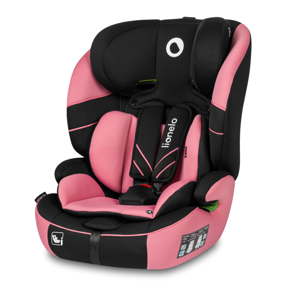 Дитяче автокрісло LEVI ONE Lionelo 77583485 I-SIZE, PINK ROSE