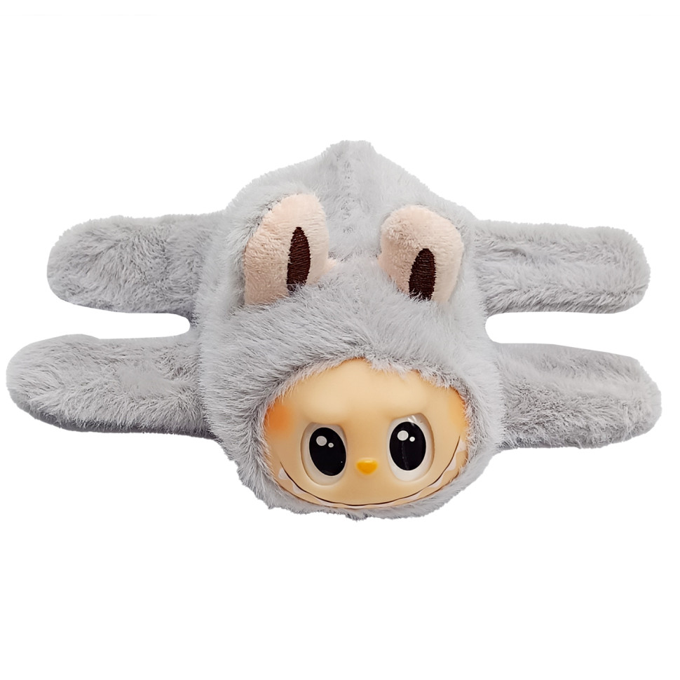 Детская мягкая игрушка-браслет The Monsters Labubu Bambi LBB-R(Grey)