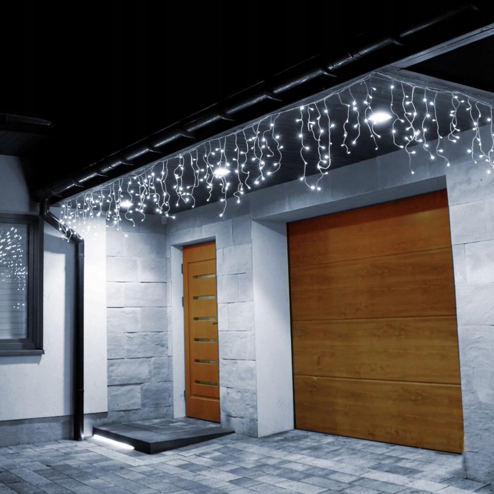Гирлянда бахрома уличная Springos CL300, 12 м 300 LED, Cold White