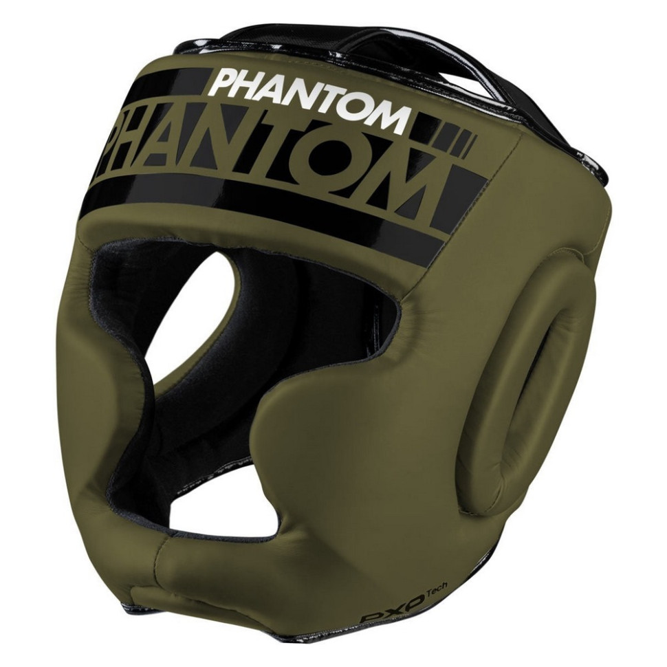 Боксерский шлем APEX Full Face Army Phantom PHHG2402 Green, One Size