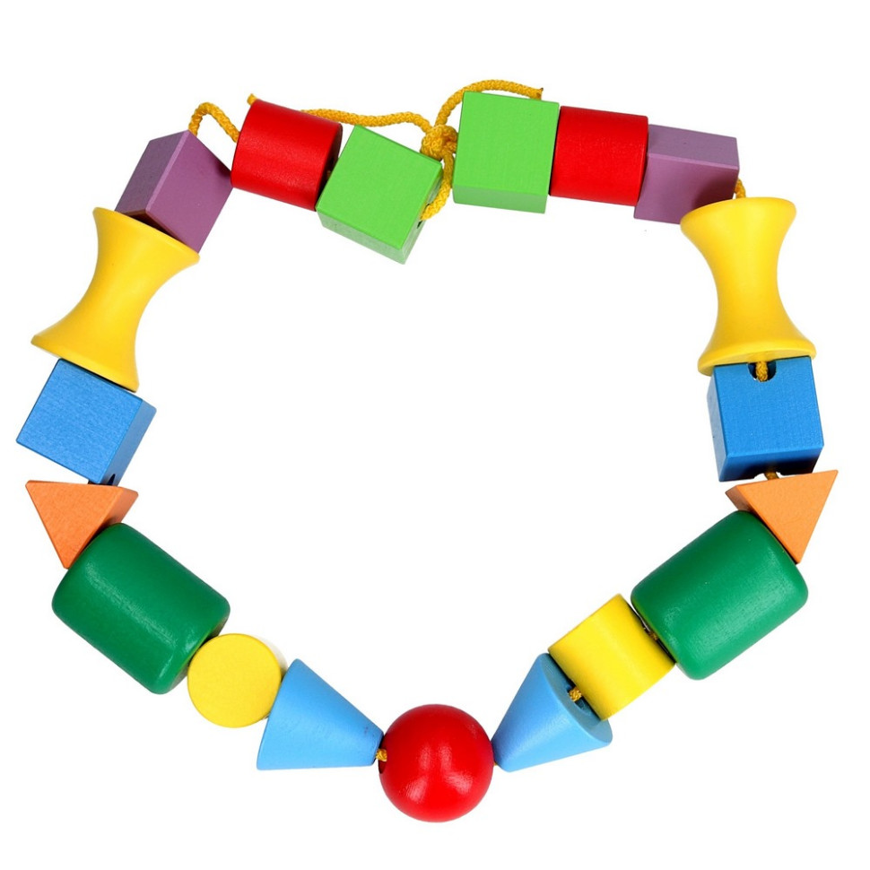 Детская деревянная шнуровка 