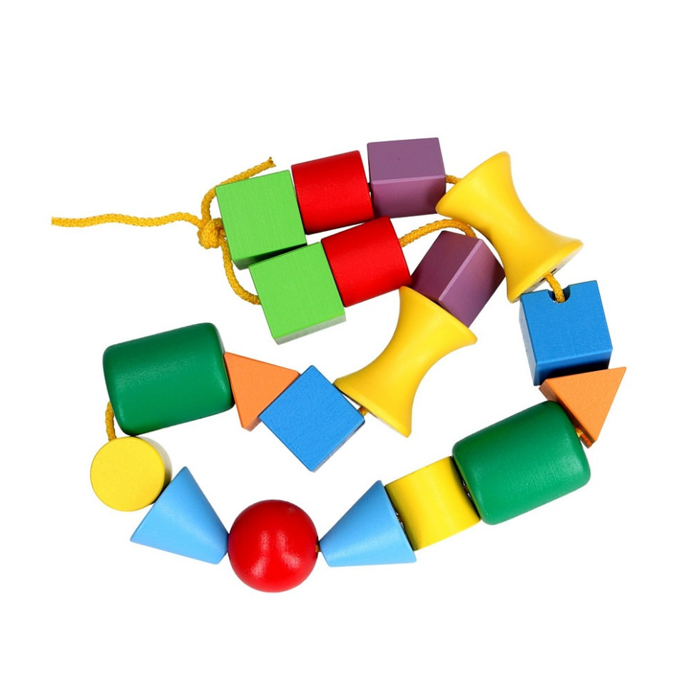 Детская деревянная шнуровка 