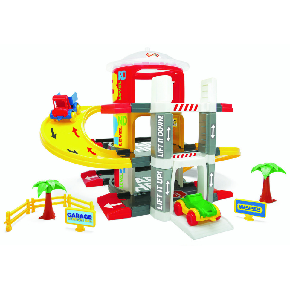 Ігровий набір Гараж з ліфтом Wader 50310, 3 рівні