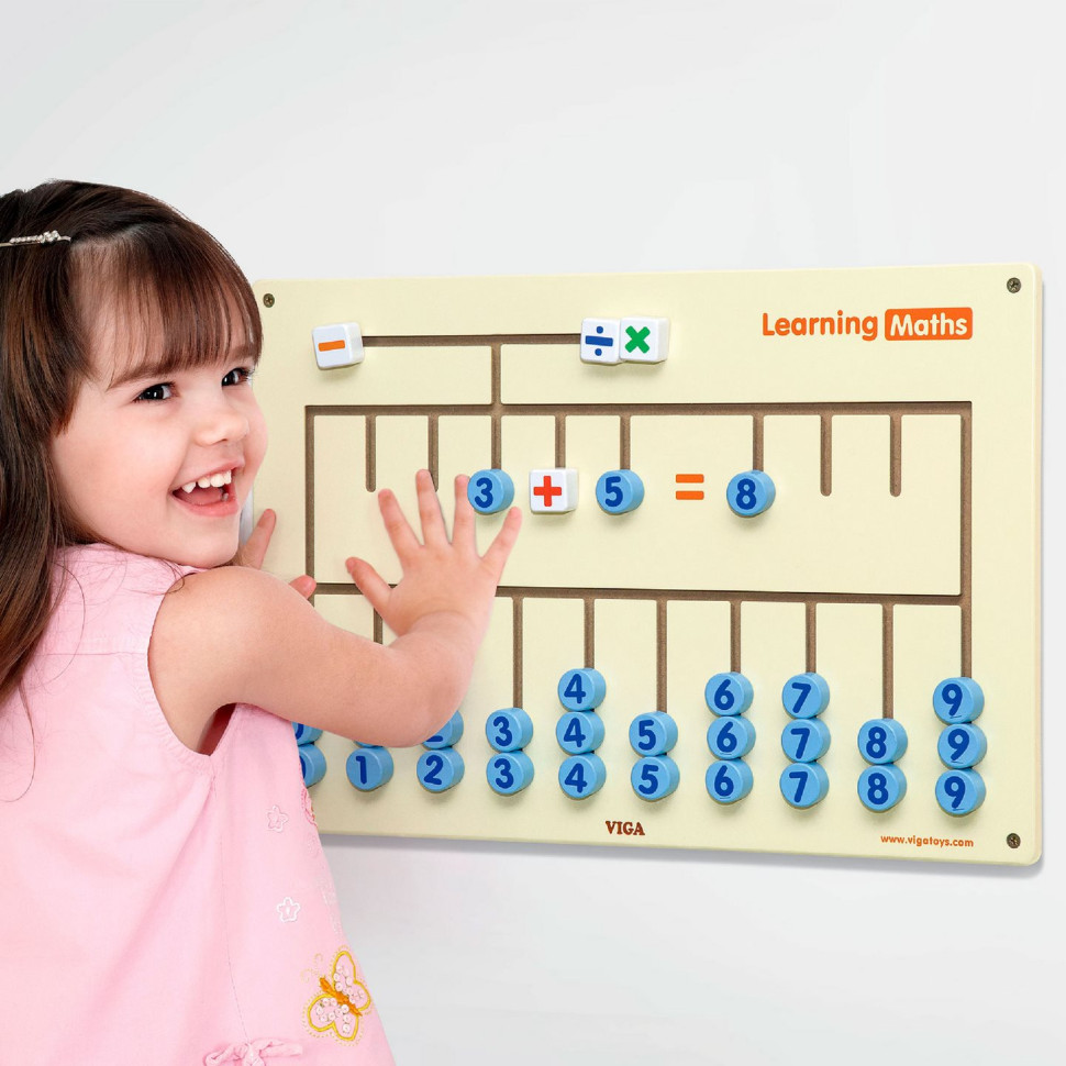 Бізіборд Математика Viga Toys 50675FSC дерев'яний