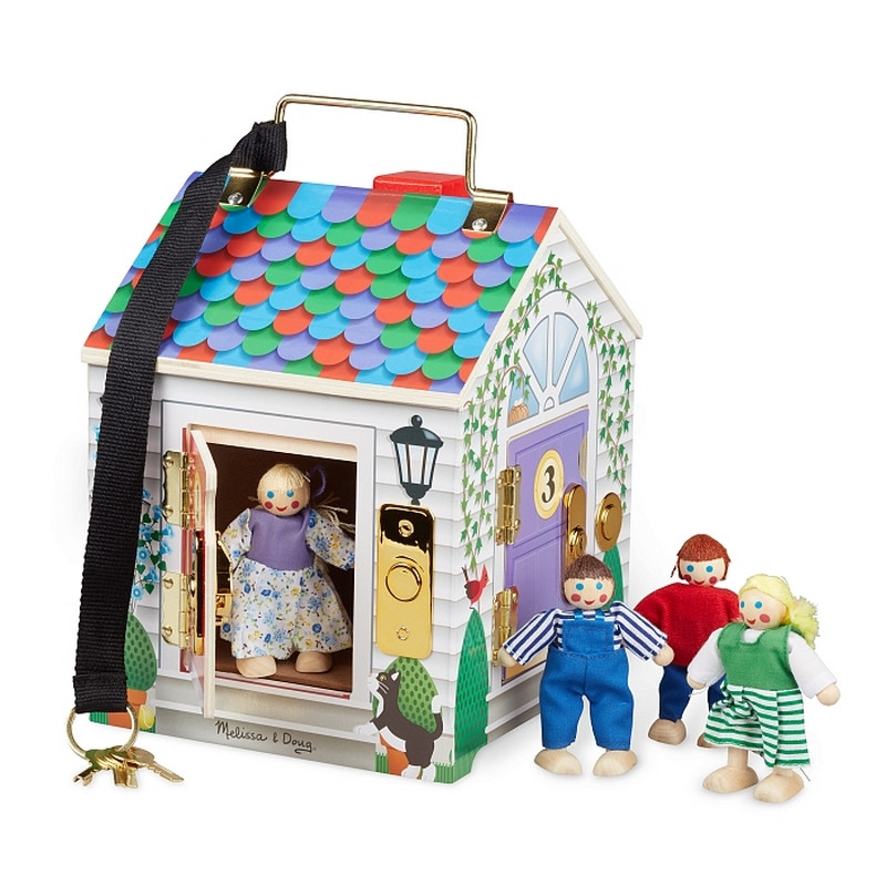 Дерев'яний музичний будиночок Melissa&Doug MD22505, 4 ляльки