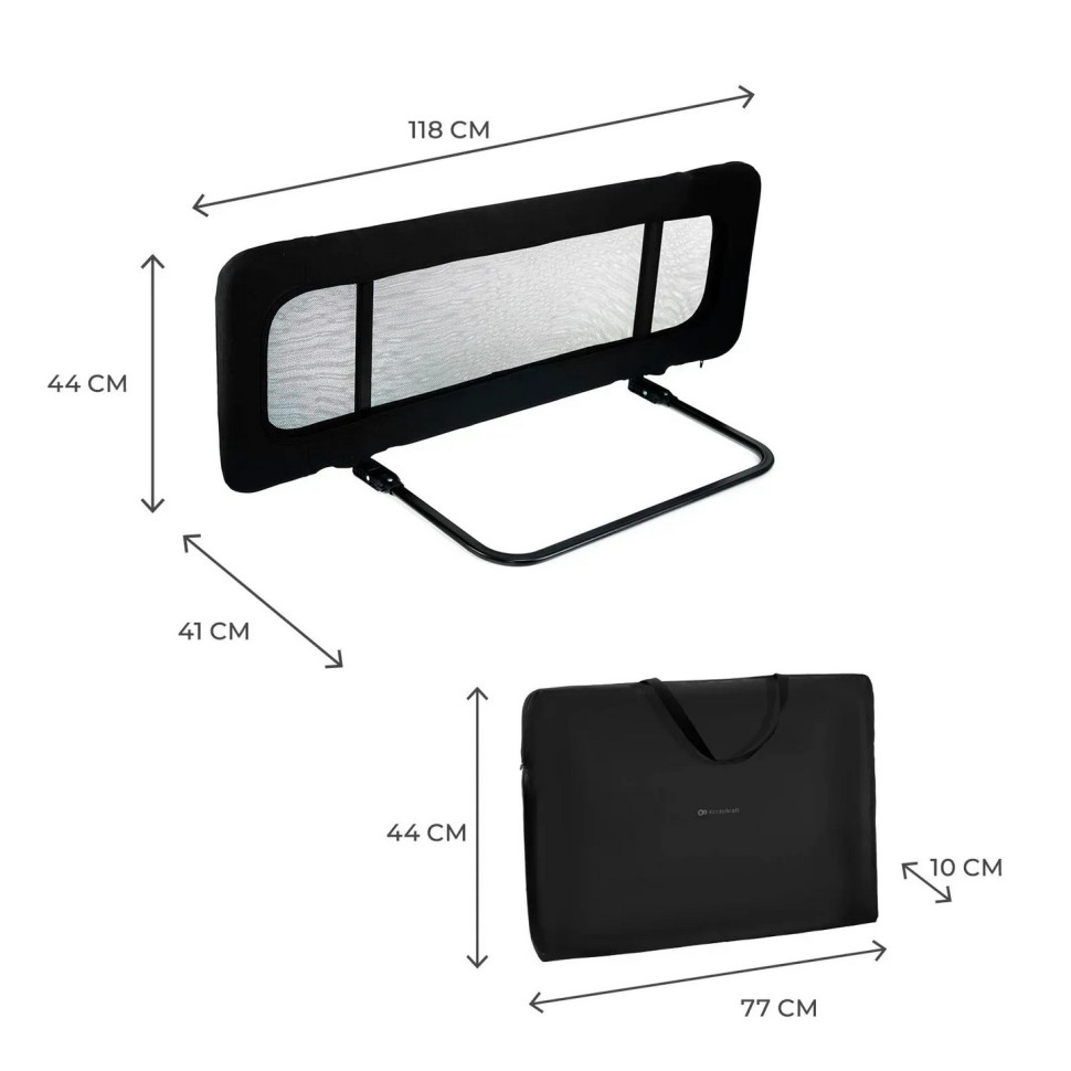 Защитная барьерка для кровати Guard and Dream Kinderkraft KAGUDR00BLK0000 Black