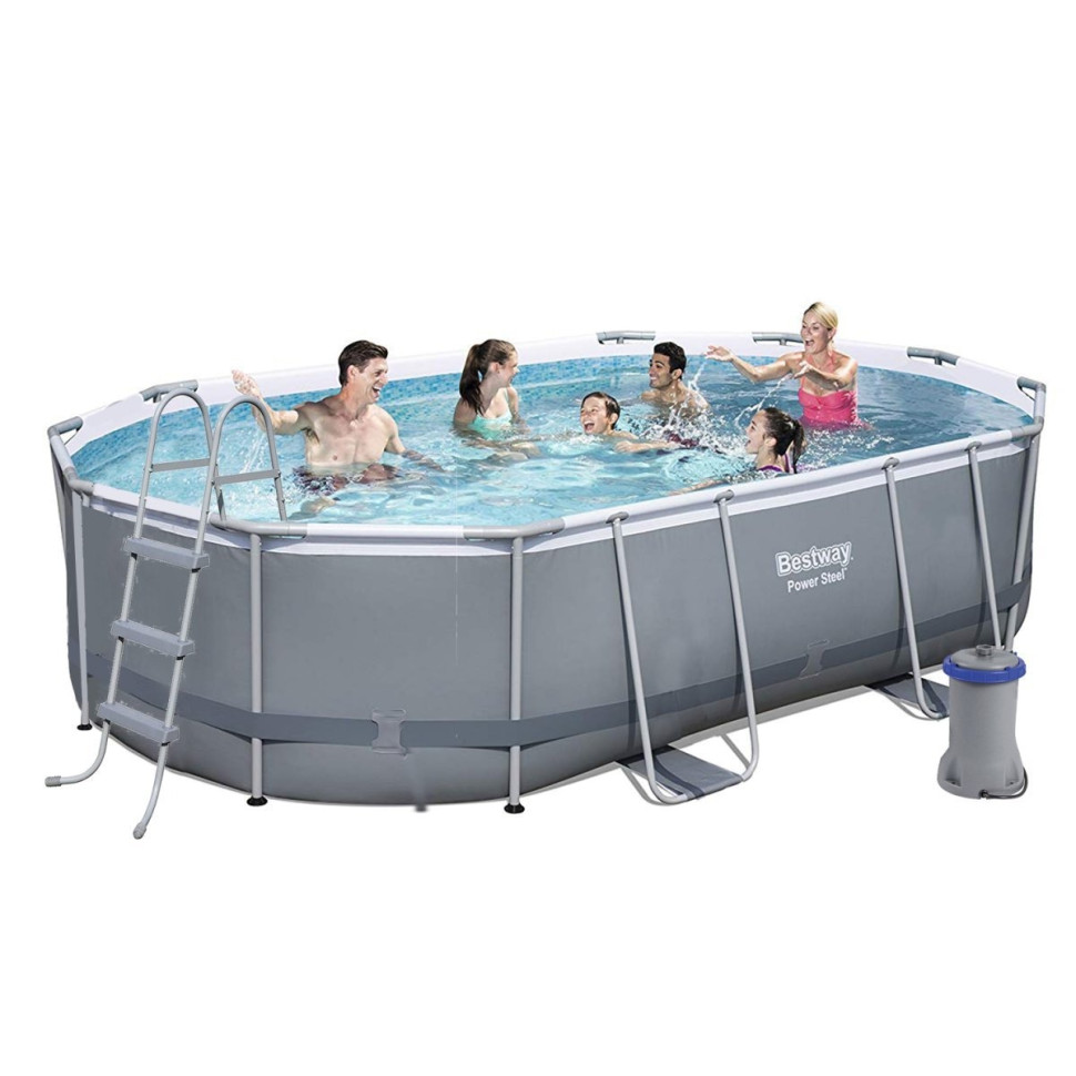 Каркасный бассейн Bestway 56620, 424х250х100 см, 7250 л