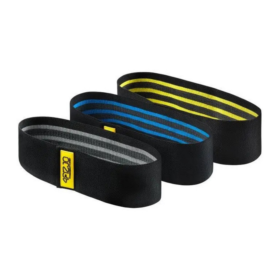 Резинка для фитнеса и спорта тканевая Hip Band 4FIZJO 4FJ0072, 3 шт