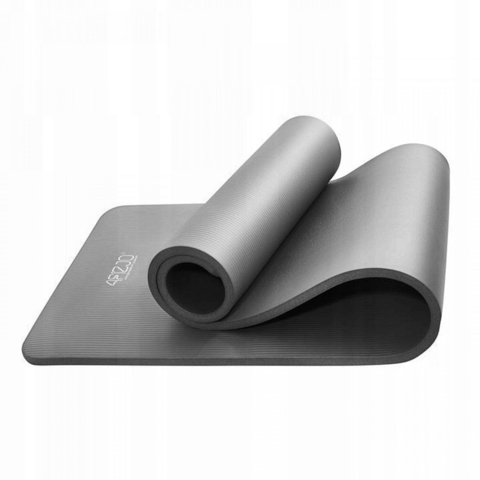 Коврик для йоги и фитнеса 4FIZJO 4FJ0371 NBR 180 x 60 x 1 см, Grey