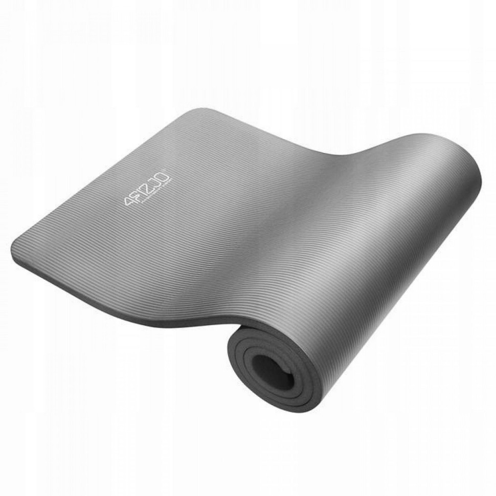 Коврик для йоги и фитнеса 4FIZJO 4FJ0371 NBR 180 x 60 x 1 см, Grey