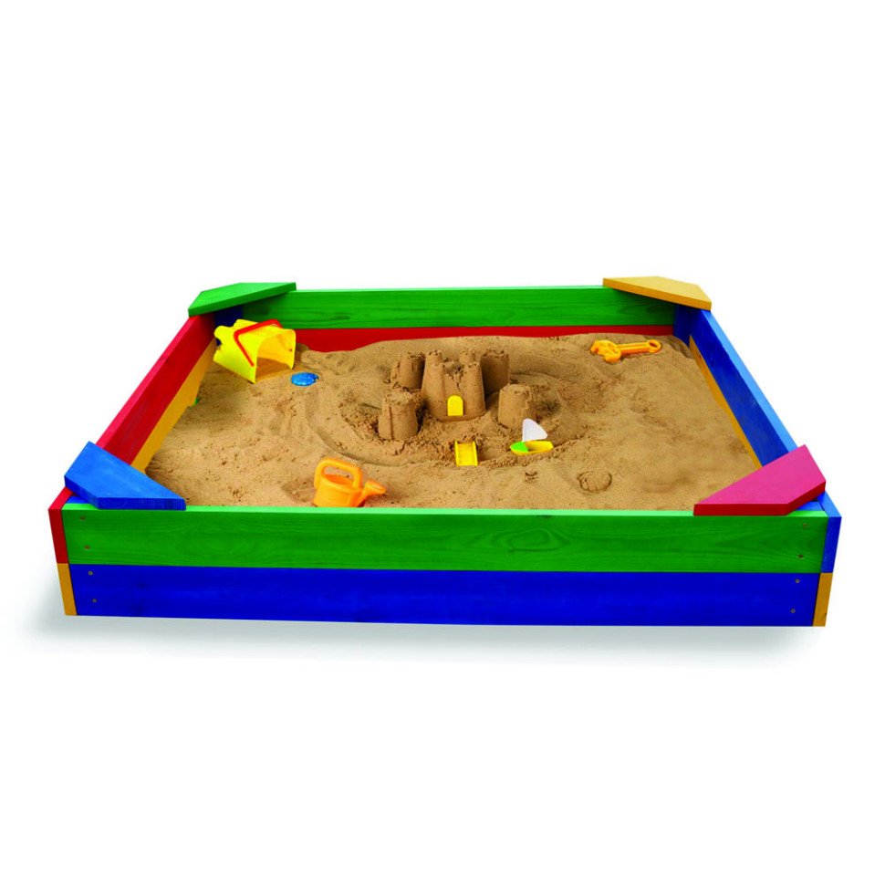 Песочница детская SportBaby 145х145х24 см