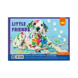 Альбом для рисования Апельсин АП-0308, 20 листов, 100 г/м2 (Little friends)