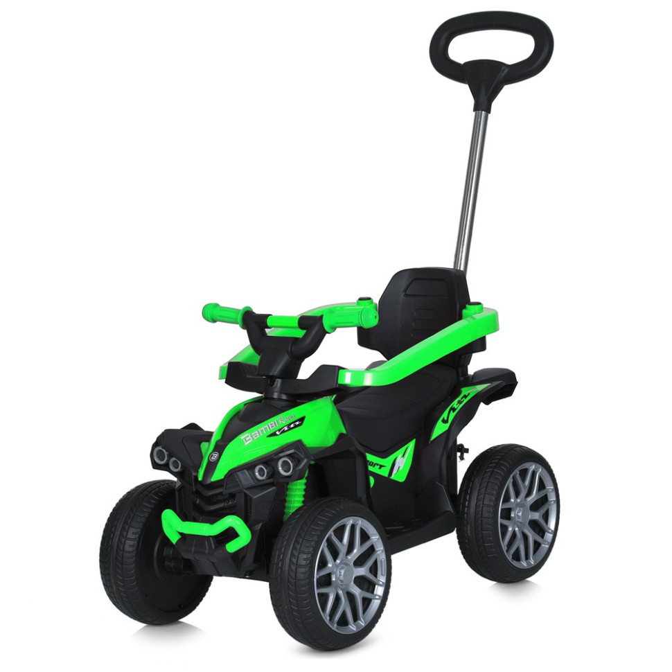 Дитяча каталка-толокар Bambi Racer M 5782EL-5 зелений, з батьківською ручкою