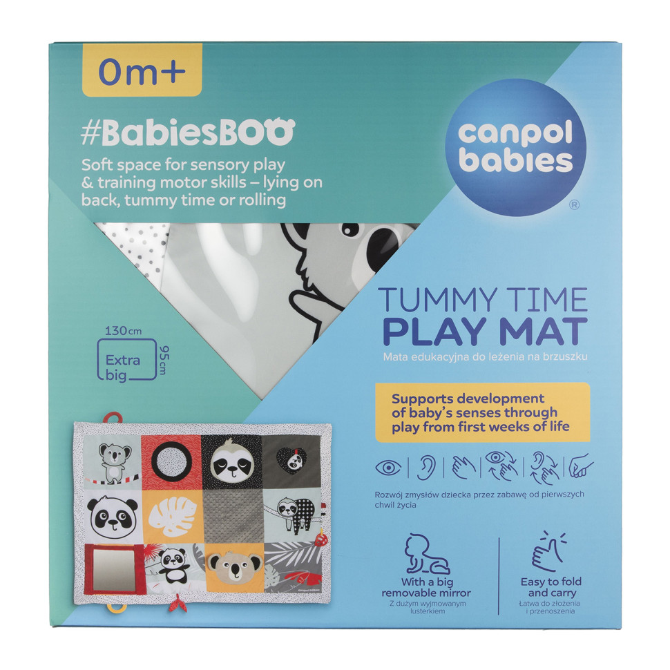 Детский коврик для игр на животике BabiesBoo Canpol babies 68/094, 130х95 см