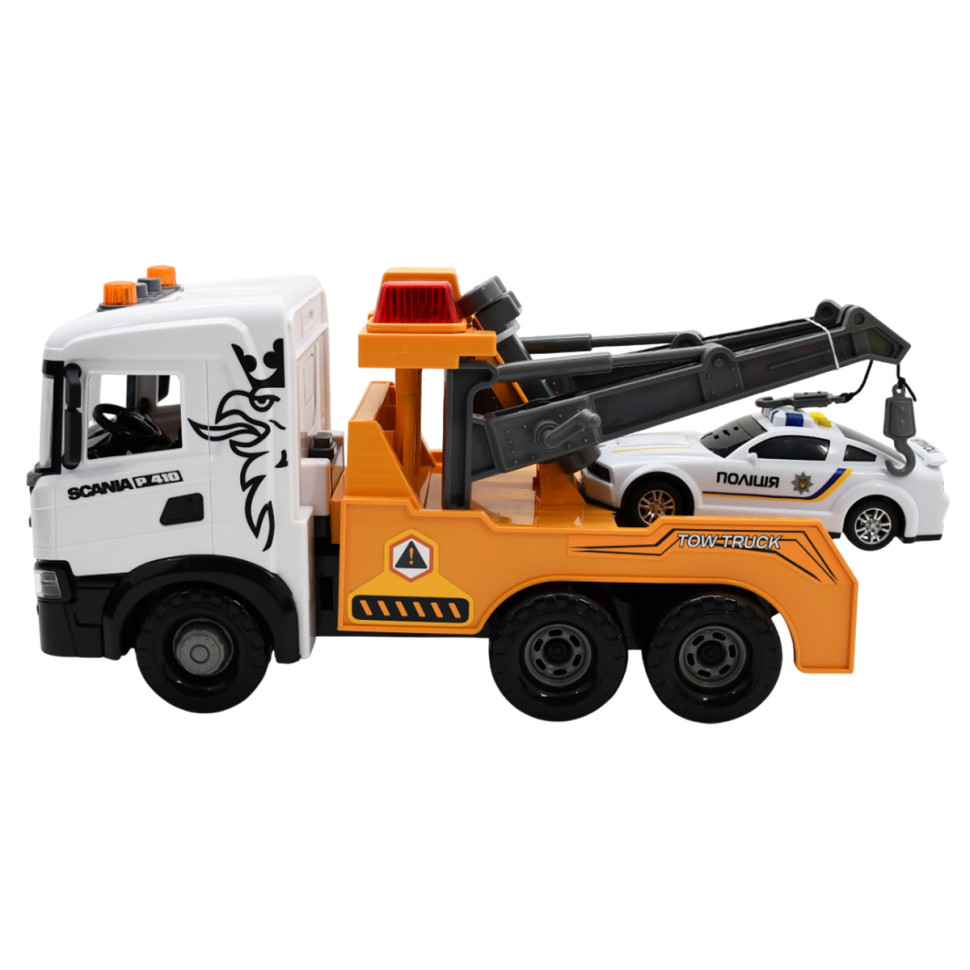 Ігровий набір Евакуатор Scania з машиною поліції TechnoDrive 3004KS серії Mid Truck
