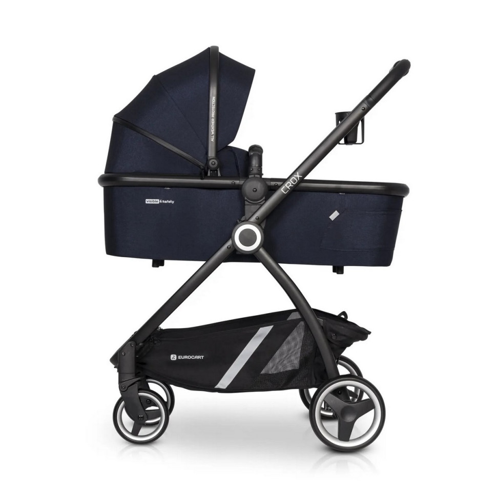 Коляска універсальна 2 в 1 Euro-Cart Crox Cosmic 9023-ECC-02 чорний