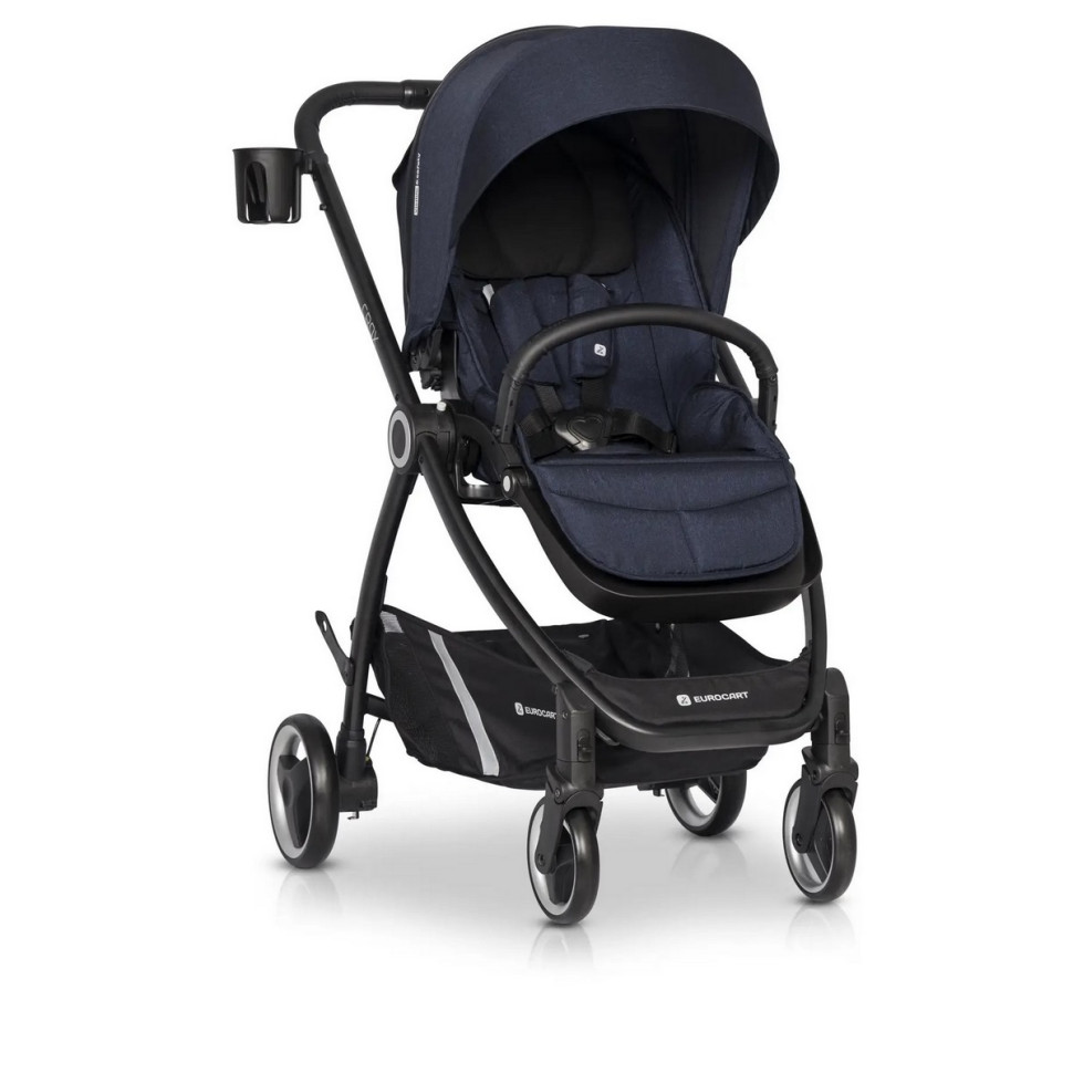 Коляска універсальна 2 в 1 Euro-Cart Crox Cosmic 9023-ECC-02 чорний