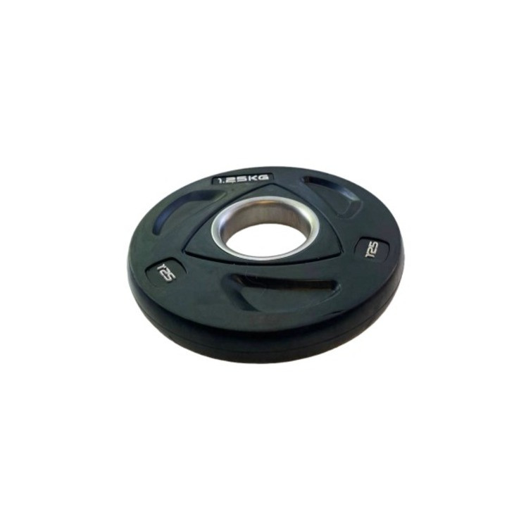 Диск олимпийский RCP17 Fitnessport 10038FS, резиновый, черный 1,25  кг
