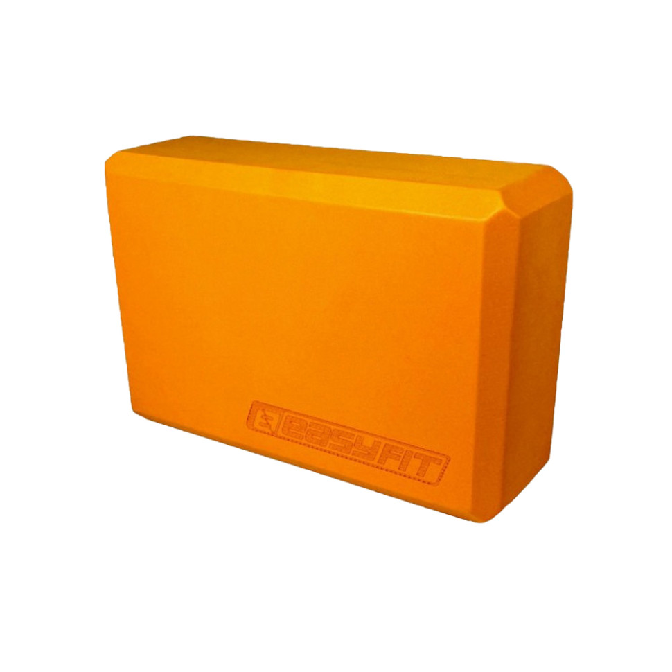 Блок для йоги EasyFit EF-1818-O, EVA, Помаранчевий