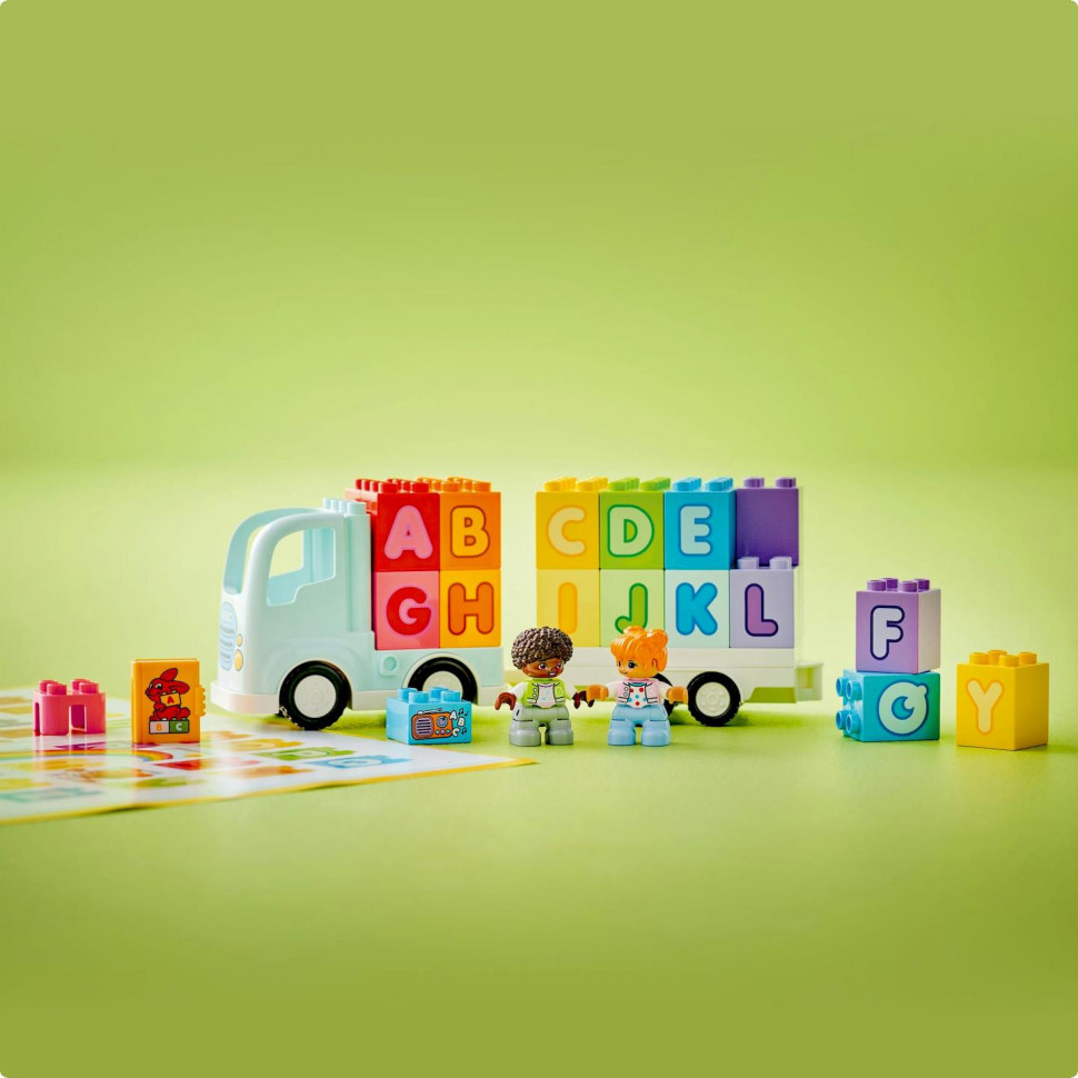 Конструктор Грузовик с алфавитом LEGO DUPLO 10421, 36 деталей