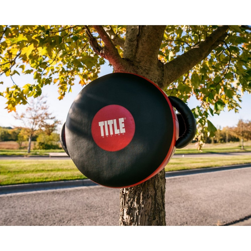 Маківара кругла Boxing Wrap-Around Stationary Punch Shield TITLE WASPS, Black/Red