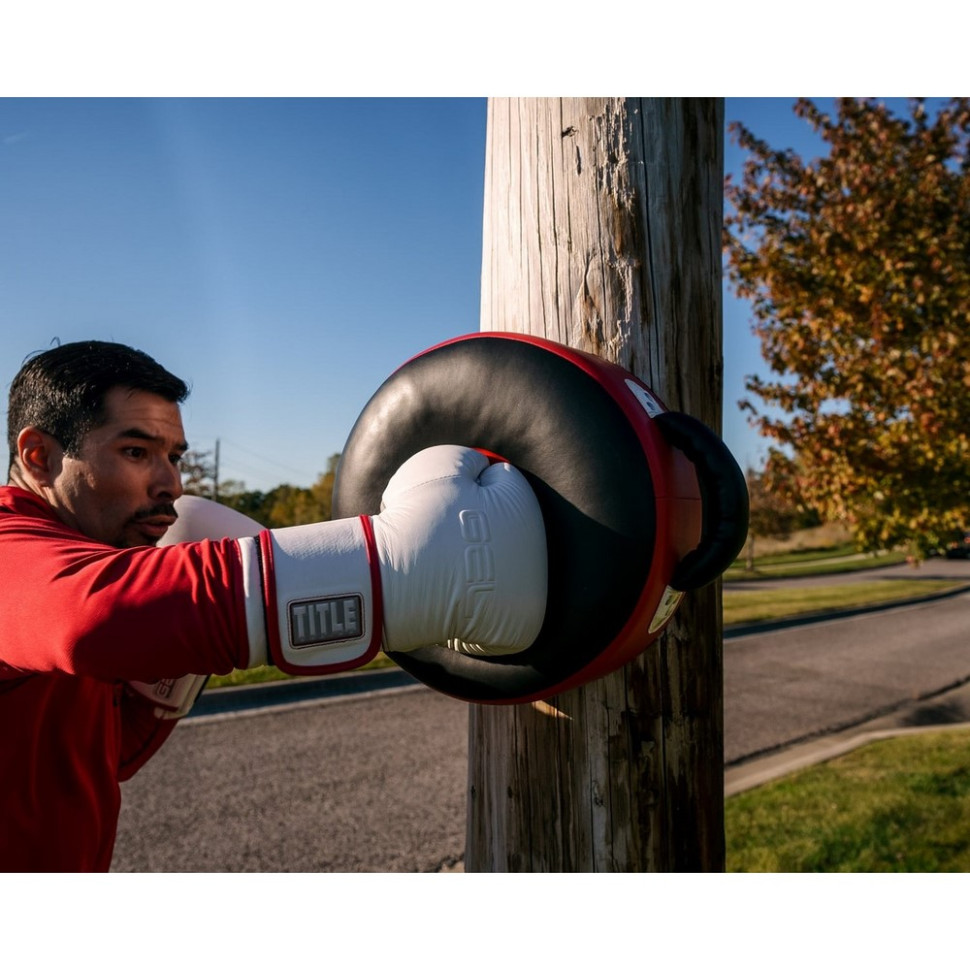 Маківара кругла Boxing Wrap-Around Stationary Punch Shield TITLE WASPS, Black/Red