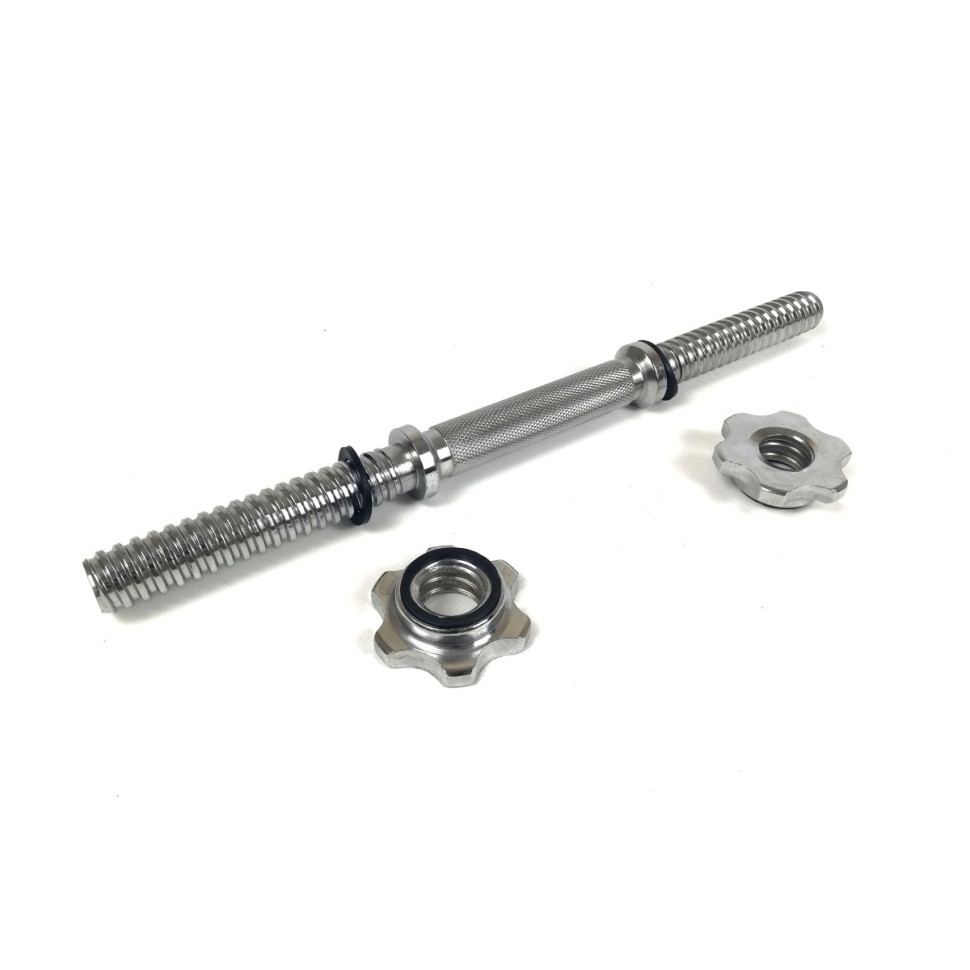 Гантельный гриф EasyFit EF-8049, 40 см, Ø 25 мм, хромированный