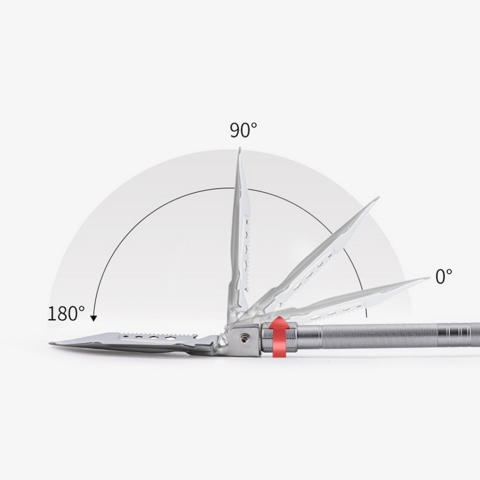 Лопата Multifunctional outdoor shovel NH20GJ002 Naturehike 6927595761847, сріблястий