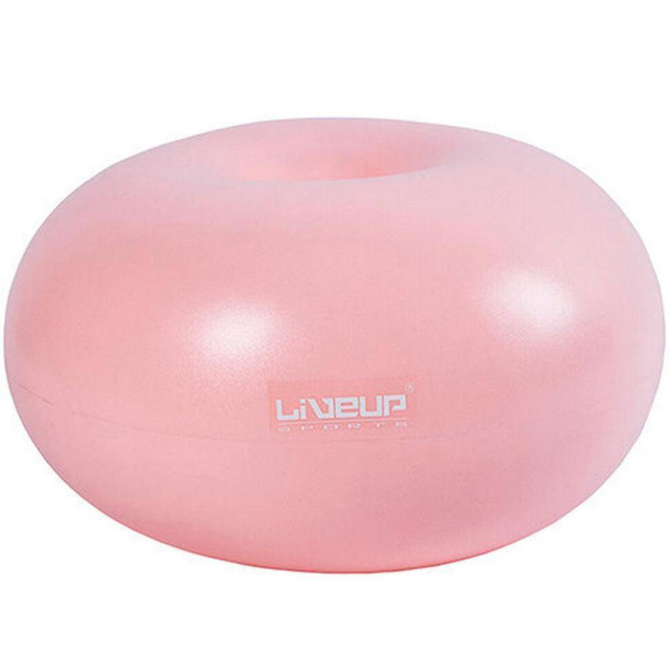 Фітбол DONUT BALL LiveUp LS3567-p плоска конструкція, насос у комплекті