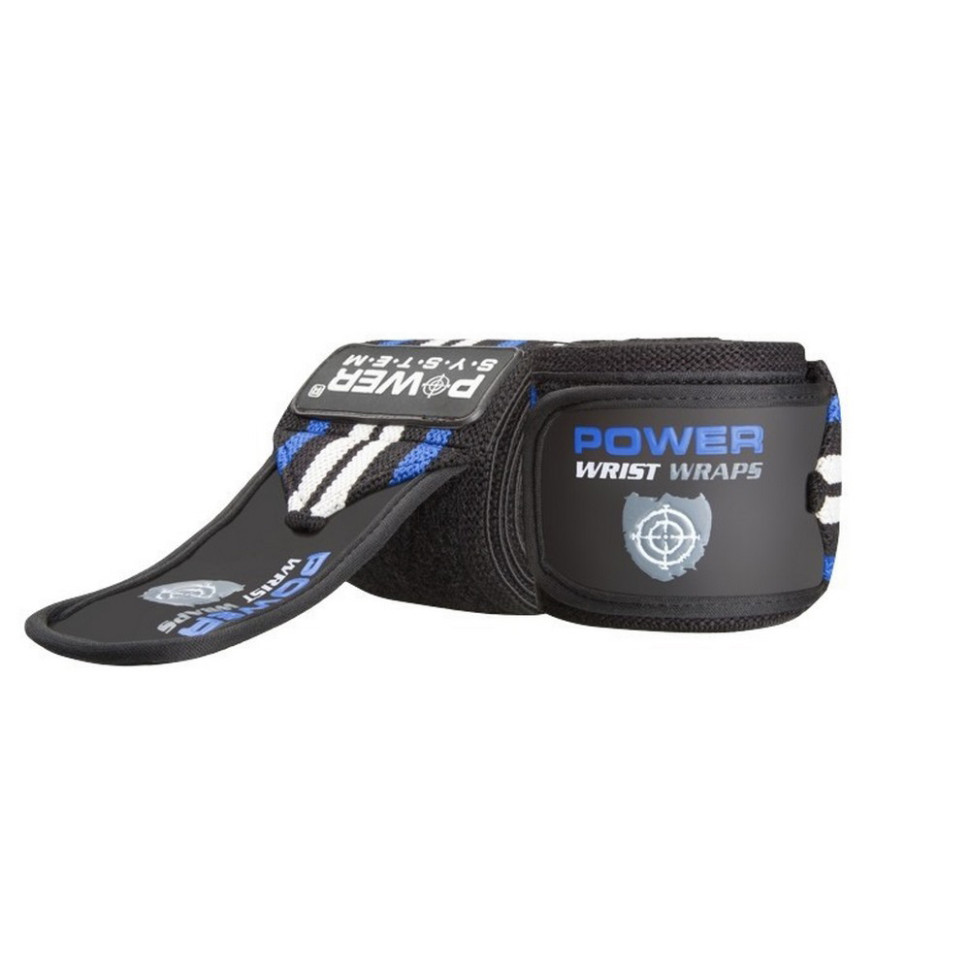 Кистьові бинти Wrist Wraps Power System PS-3500_Blue-Black