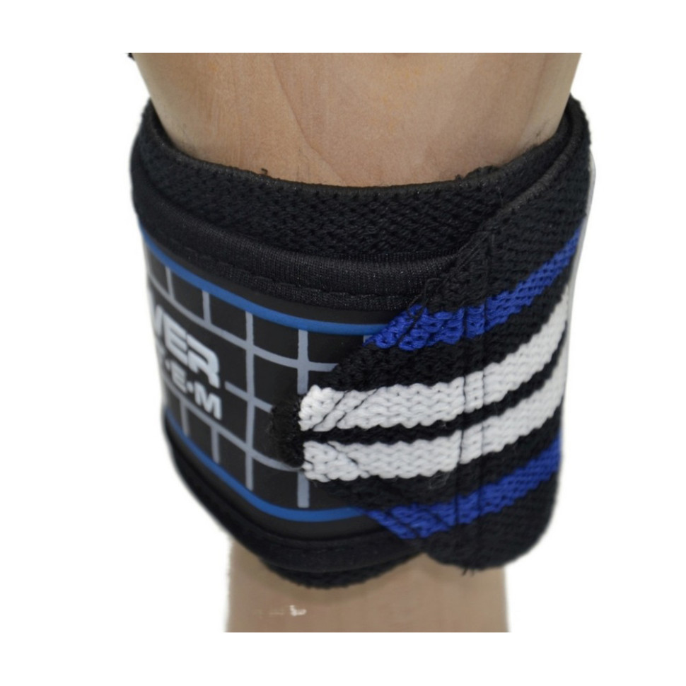 Кистьові бинти Wrist Wraps Power System PS-3500_Blue-Black