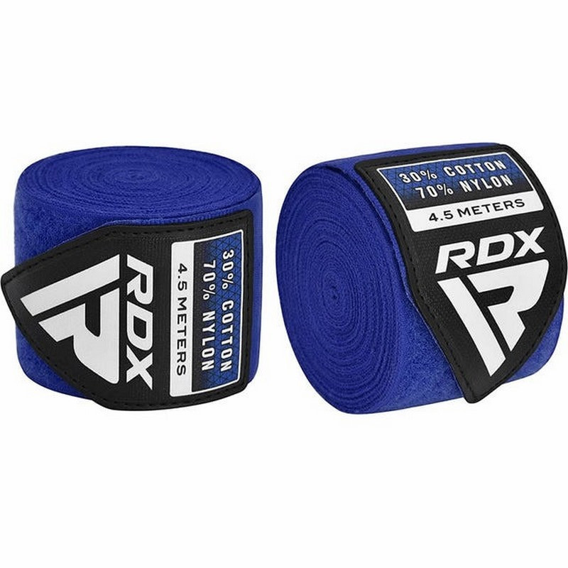 Бинти для боксу RB Hand Wraps Combine RDX Inc Limited HWC-RBU+ 3 пари Red, Black, Blue (4.5м.)