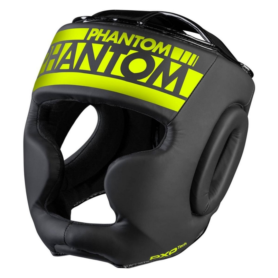 Боксерский шлем APEX Full Face Neon Phantom PHHG2303 One Size, Black/Yellow 