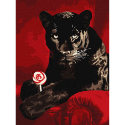 Картина по номерам "Сладкий взгляд" ©art_selena_ua Идейка KHO6727, 30х40 см