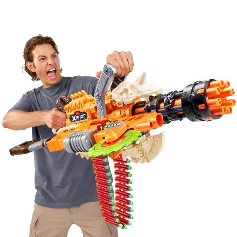 Детский скорострельный бластер Insanity Horrorfire Dread Hammer X-Shot 36733, 48 патронов