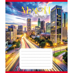 Тетрадь общая "Месяц" Leader 060-610055K-1 в клеточку, 60 листов (959061)