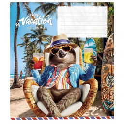 Тетрадь ученическая "Cool vacation" Школярик 018-3318L-4 в линию, 18 листов
