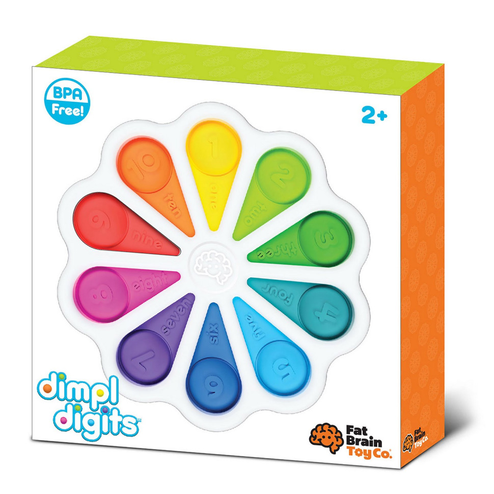 Игрушка тактильная Цветные лепестки Fat Brain Toys F275EN dimpl digits 
