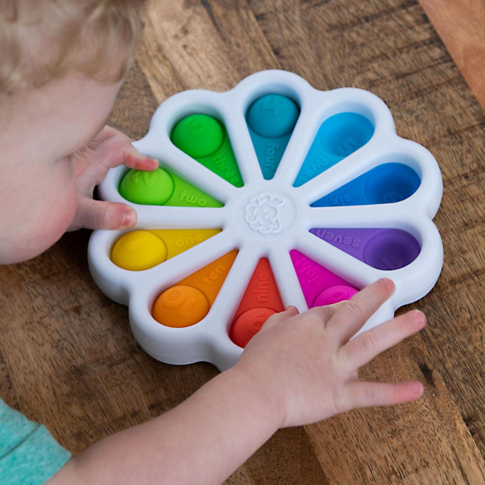 Игрушка тактильная Цветные лепестки Fat Brain Toys F275EN dimpl digits 