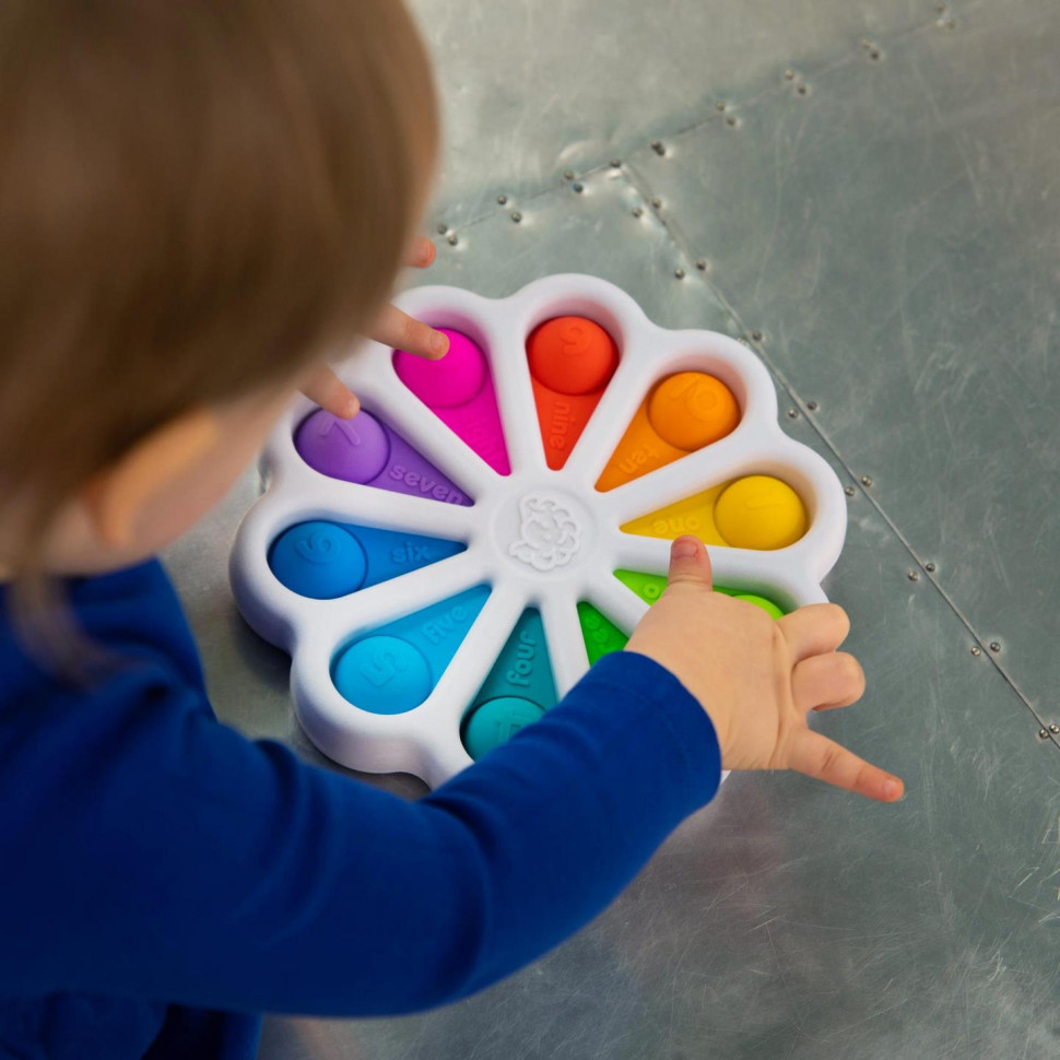 Игрушка тактильная Цветные лепестки Fat Brain Toys F275EN dimpl digits 