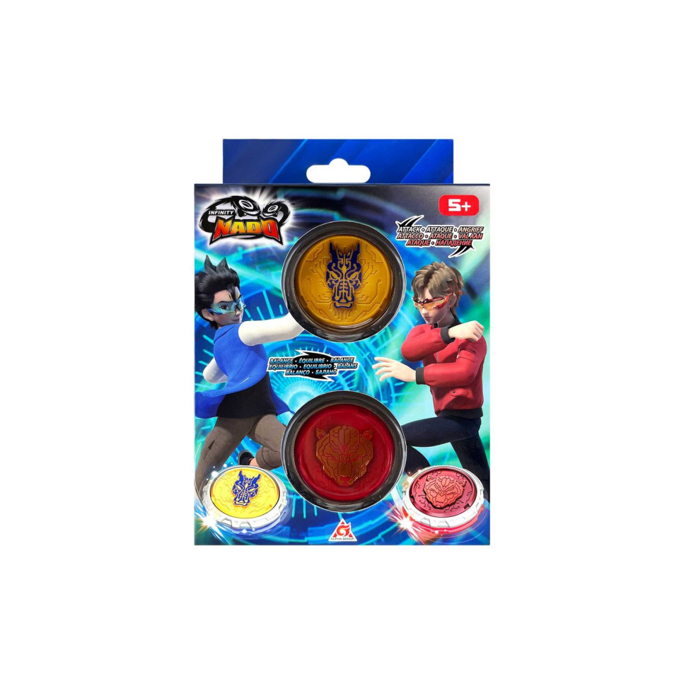 Набор Infinity Nado EU654196 VI Starter Nado Pack Fury Wave Dragon, Blazing War Bear Яростный Дракон и Горящий Боевой Медведь