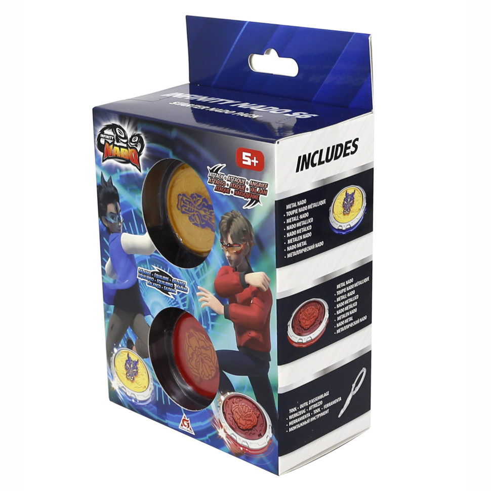 Набор Infinity Nado EU654196 VI Starter Nado Pack Fury Wave Dragon, Blazing War Bear Яростный Дракон и Горящий Боевой Медведь