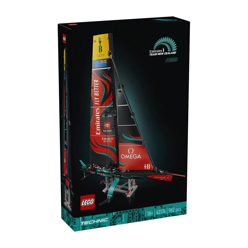 Конструктор LEGO Technic Яхта Emirates Team New Zealand AC75 42174, 962 детали