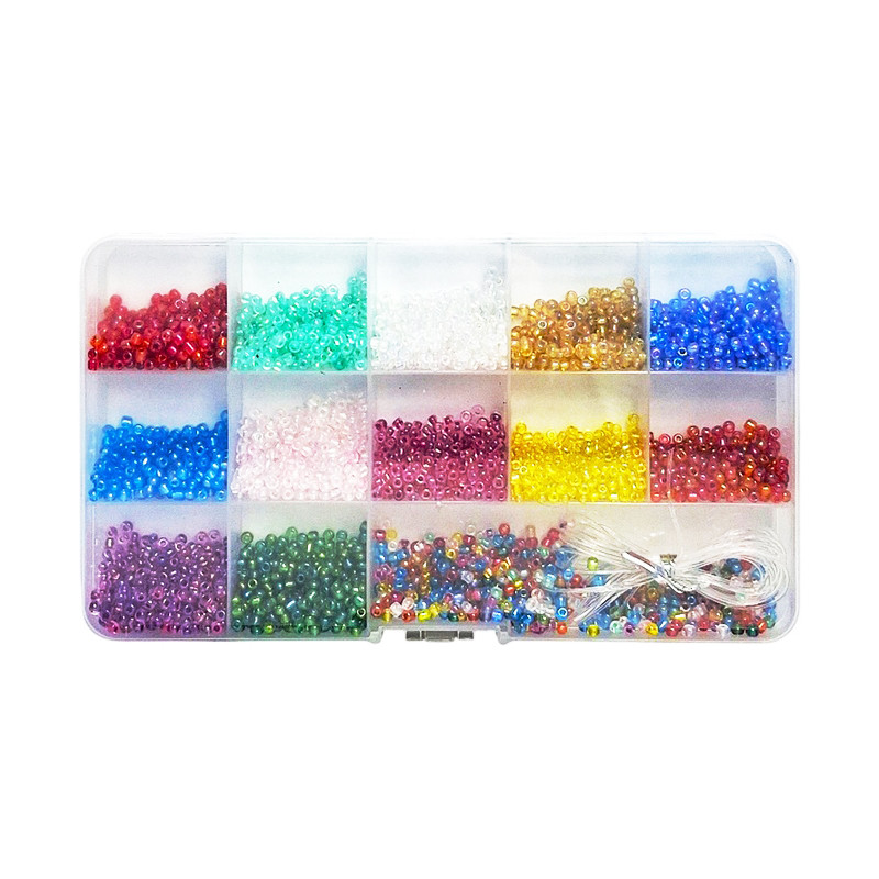 Набор бисера для создания украшений Bambi 037-49 в боксе, леска в комплекте