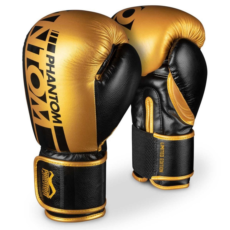 Боксерські рукавички APEX Phantom PHBG2215-16 Elastic Gold 16 oz