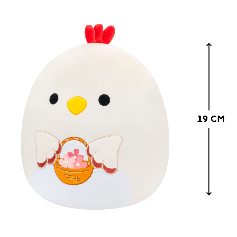 Мягкая игрушка Петушок Тод с корзинкой Squishmallows SQER00832, 19 см