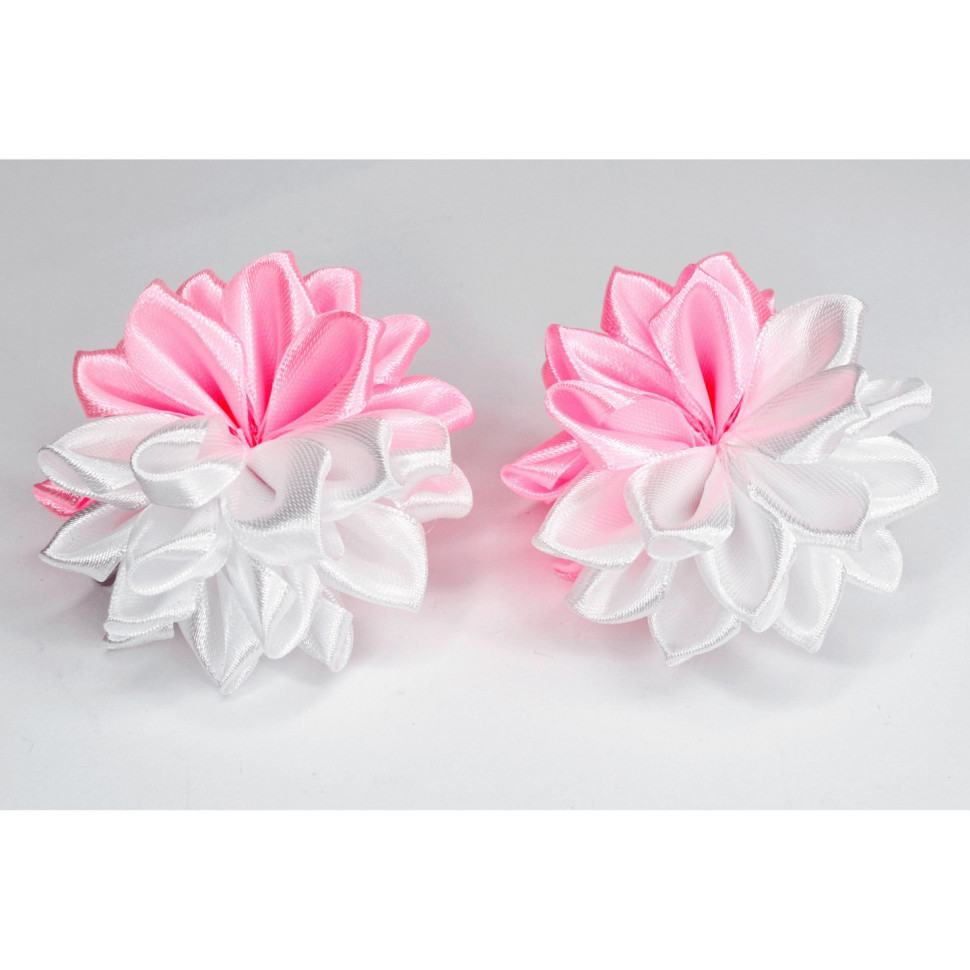 Набір резинок для волосся La-beauty 0108-345, 10 штук, з бантом-квіткою